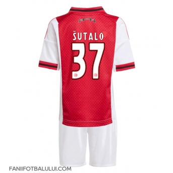 Ajax Josip Sutalo #37 Echipament de Fotbal Replică 2025-26 Copii Acasa (+ Șorturi)